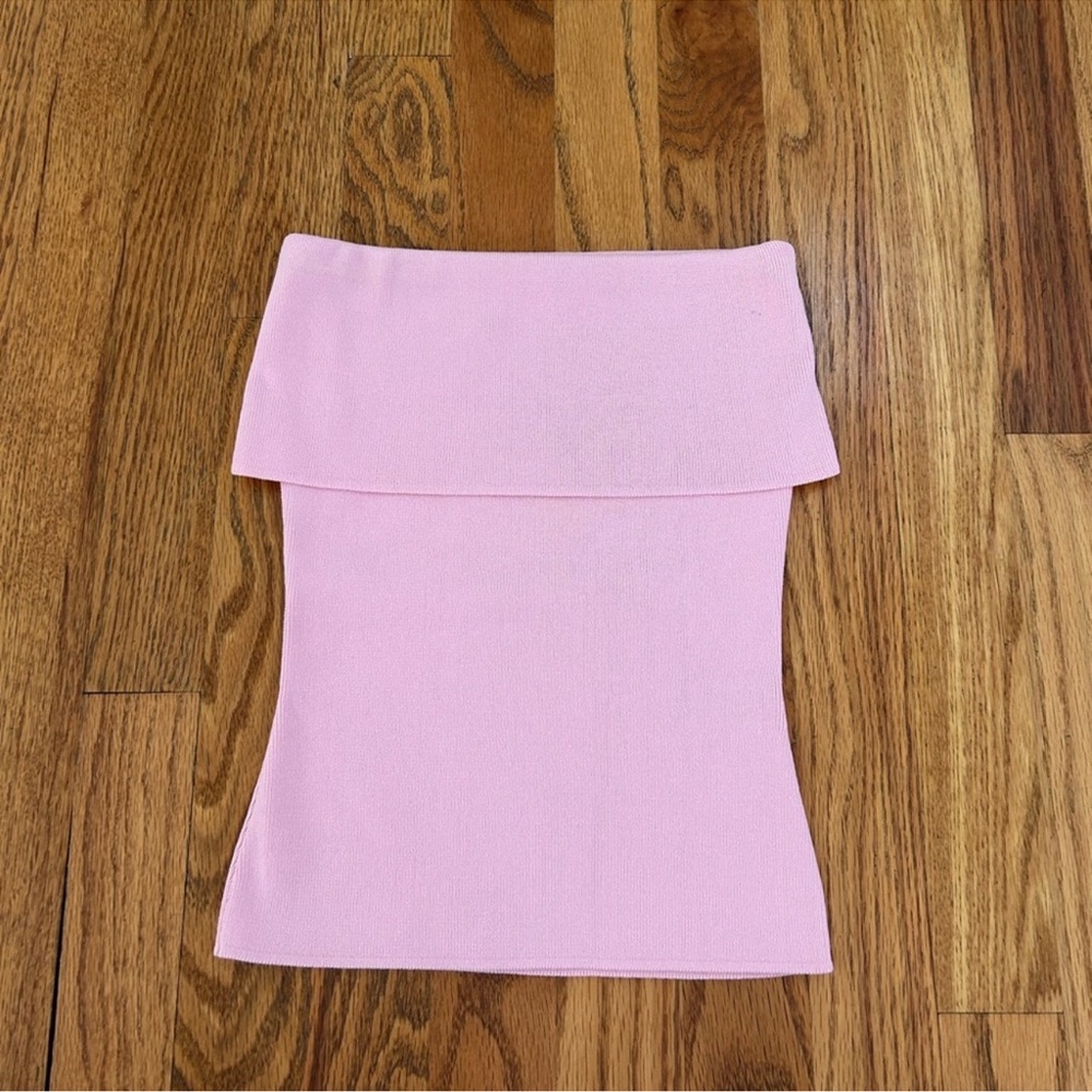Zara Light Pink Knit Tube Top